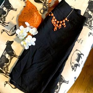 Black pencil skirt